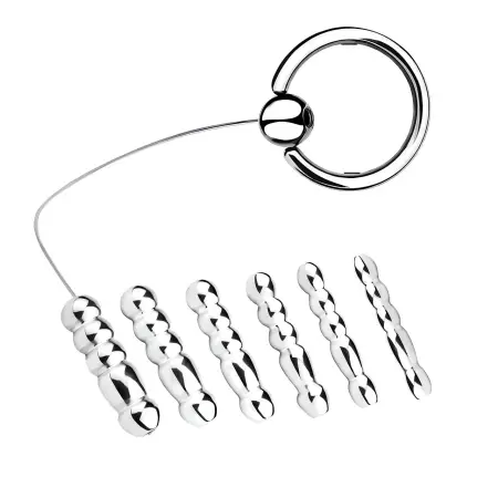 6 Active Size Stainless Solid Urethral Sounding Penis Plug Toys for Bdsm Play