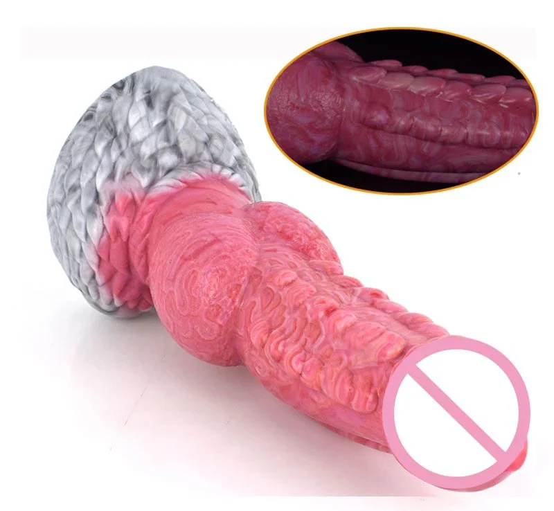 9.45 Inch Big Huge Dildo for Women Monster Wolf Knot Penis With Suction Cup Adult Strapon Vibrating Dildo Sex Toys