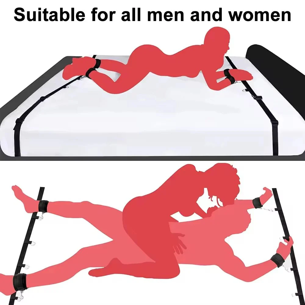 Bondage Gear Set Kits Sex Toy for Adult Women Couple Fantasy Wives Set Handcuffs Ankle Cuff Restraints