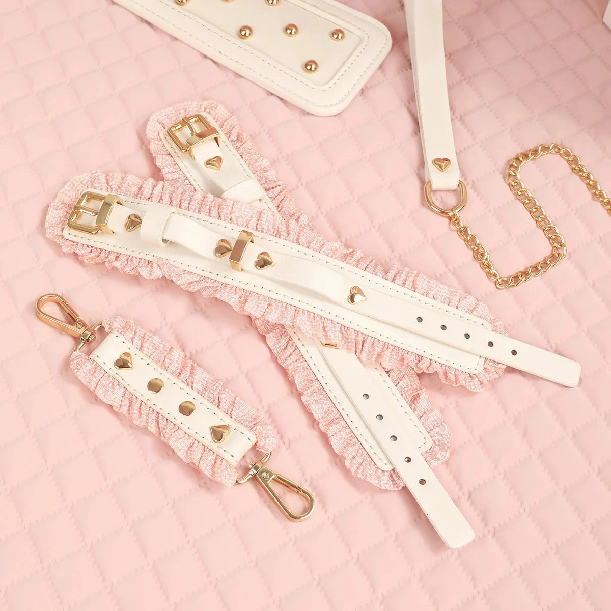 Customized Adult Sex Props Maid Set Handcuffs Collars Sex Toys For Women
