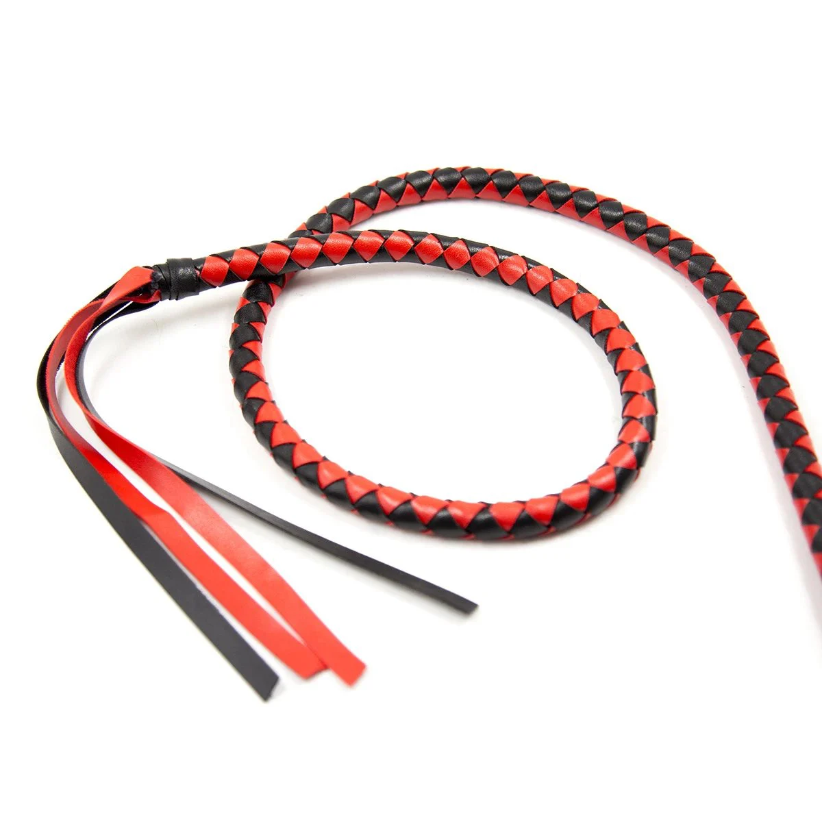 6.2 Inch 1.9m Japanese Bondage Spanking Long Whip Adults Sex Toy PU Leather Sex Whip for Couples Cosplay Play
