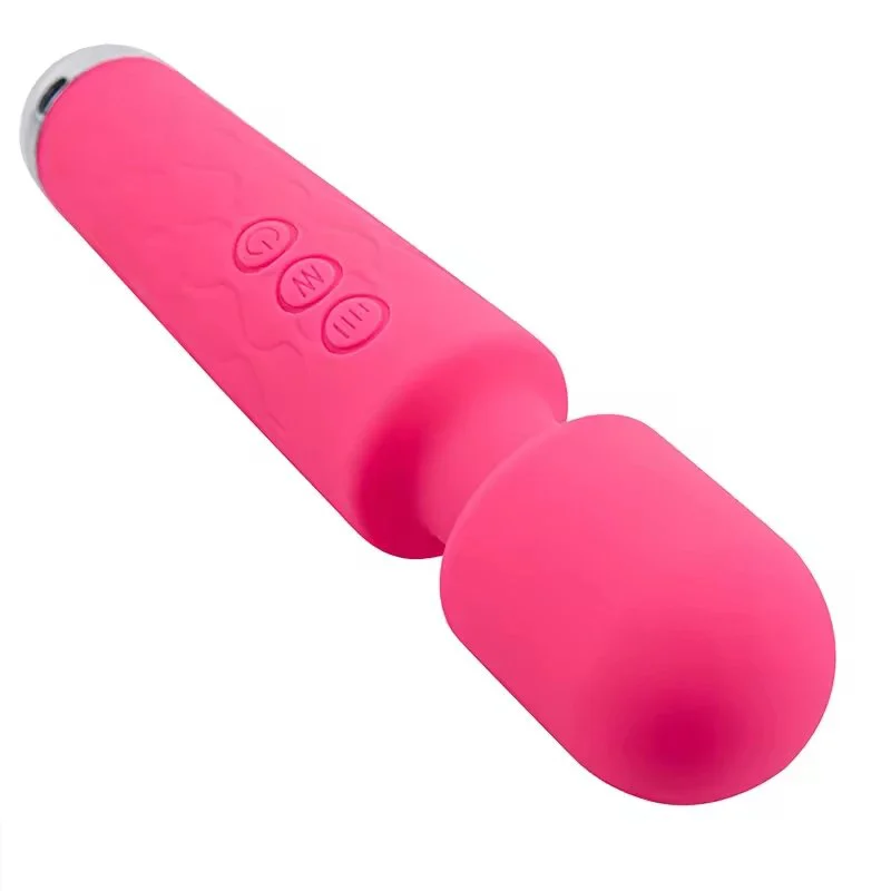 Adult Sex Toy Vibrator AV Wand Rose Red USB Rechargeable Waterproof 20 Frequencies G-string Masturbator for Women