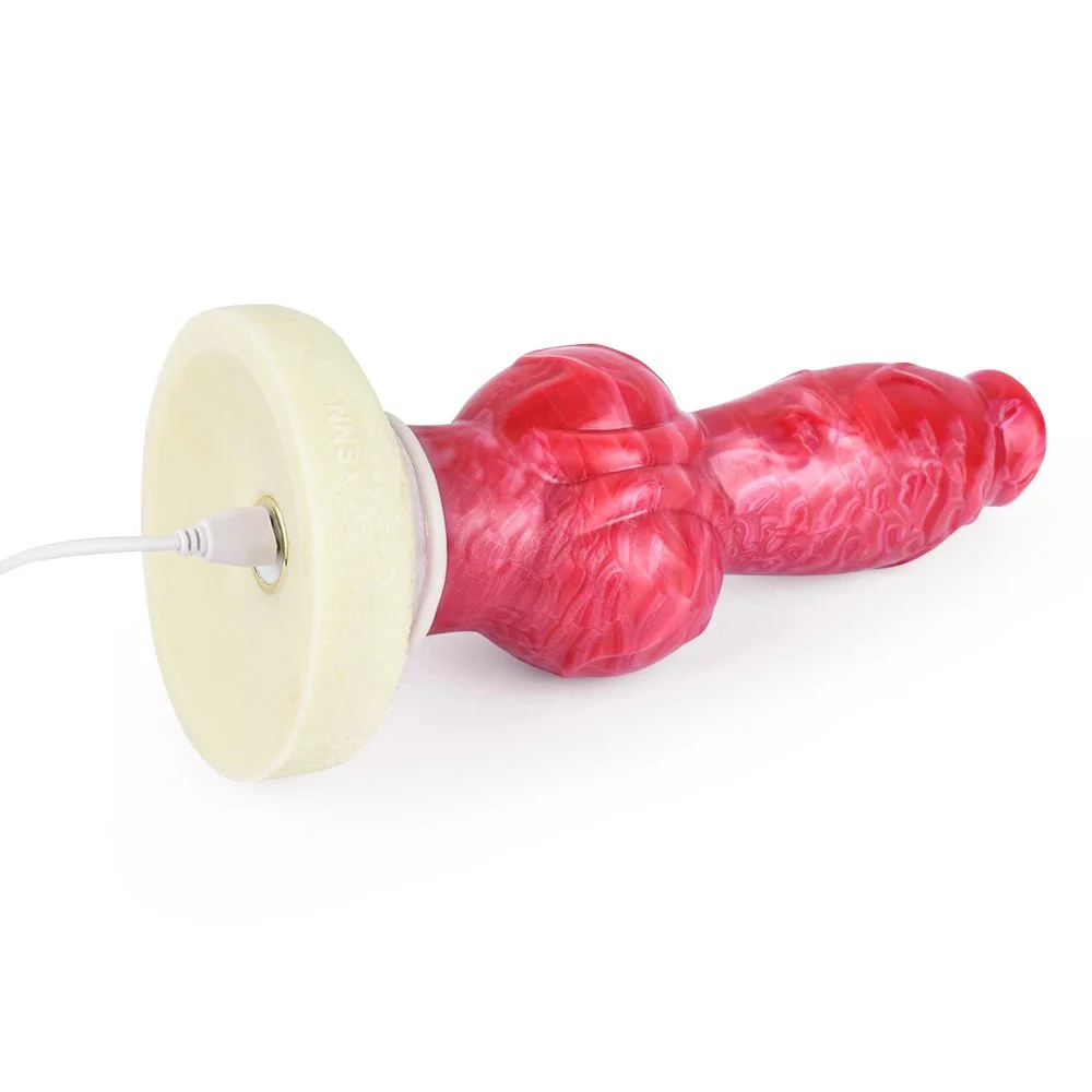 8.66 Inch Huge Animal Dog Sexy Vagina Toy Vibrator Realistic Liquid Silicone Dildo for Women