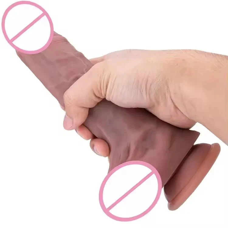 Eco-Friendly 100% Waterproof Artificial Sexy Safe Material Moderate Hardness Silicone Dildo Unisex Big Man Size