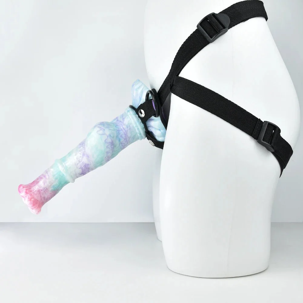 Artificial 9.96 Inch Large Sexy Anal Plug Strap Sex to Toy Real Experience Women Chastity Belt