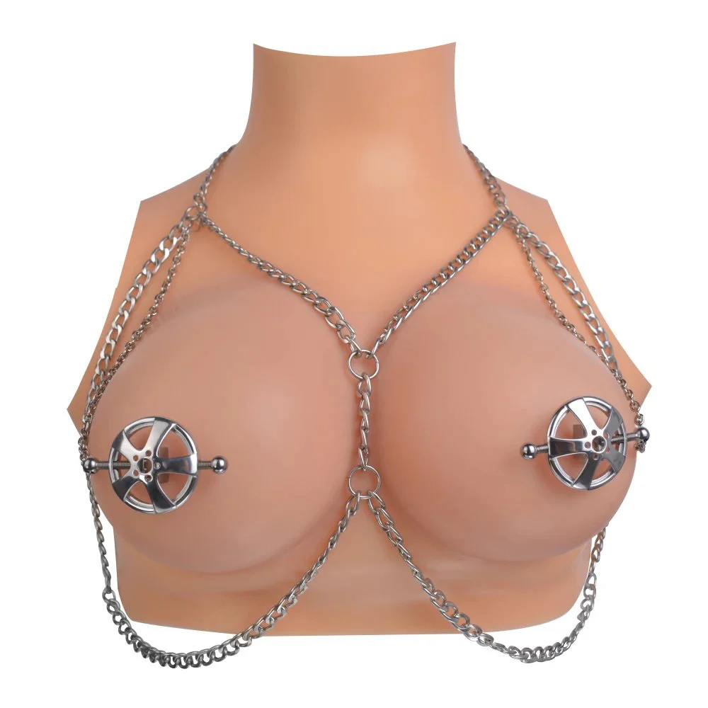 Fetish Game Role Playing Metal Stainless Steel Nipple Clips Female Breast Fun Couple Flirting Products Sex Toys