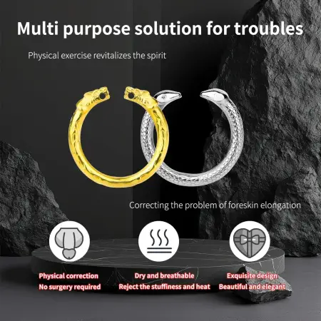 Tiger Texture Resistance Foreskin Blocking Penis Ring Men's Sex Tools Man Exercise Desensitization Lock Cage Cock Ring