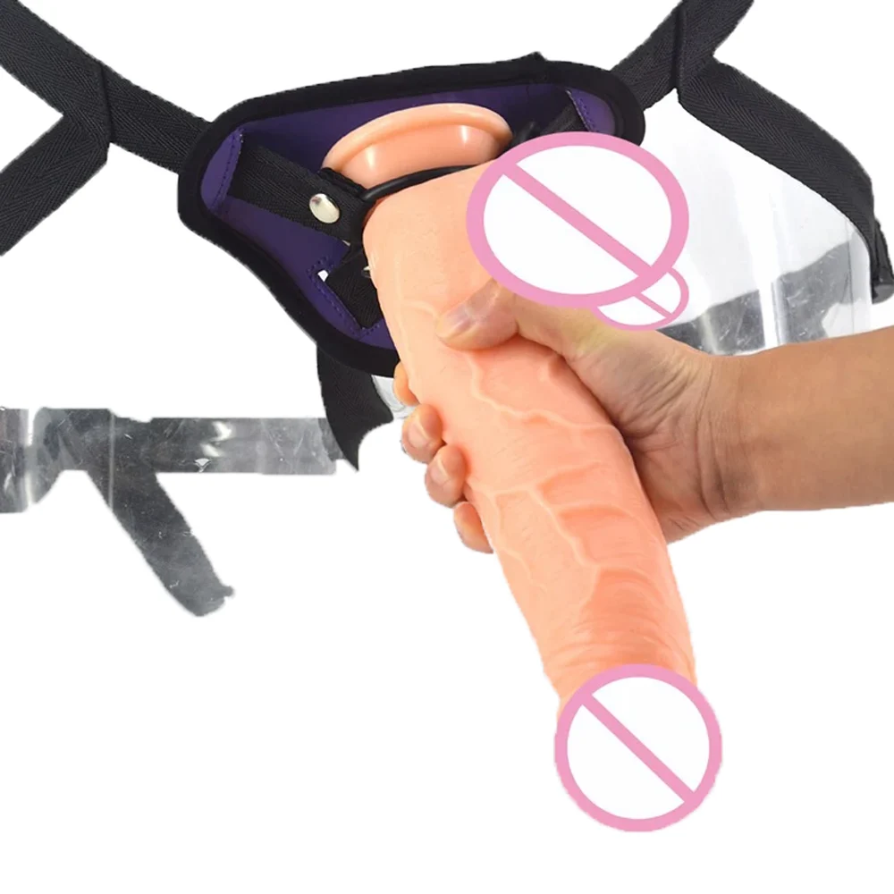 19cm Male Sex Toy Thick Penis with Belt Strap on Dildo Penis with Belt Sex Toys Dildo with Belt for Lesbian