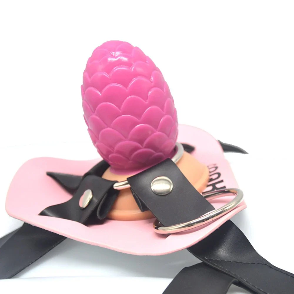 9.5cm Nuts Shape Lesbian Sex Toy Rubber Penis for Women Anal with Belt Strap on Dildo Sex Toy for Male