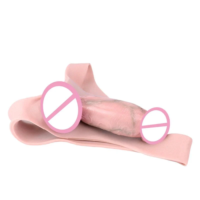 Big Strap on Hollow Dildo Pants Wearable Penis Sleeve Panties Male Dildo Enhancer Penis Extender 18+ Sex Toys