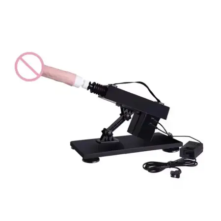 Automatic sex machine, dildo vibrator, freely retractable, heating and adjusting speed, female masturbation sex toy machine