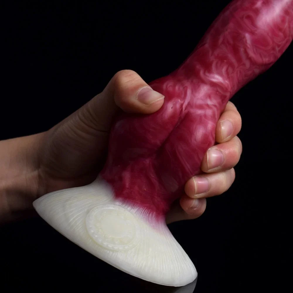 Artificial Rubber Dildo Hands-Free Realistic Animal Dog Penis Butt Plugs Huge Dildo for Women Men Sex Game Machine
