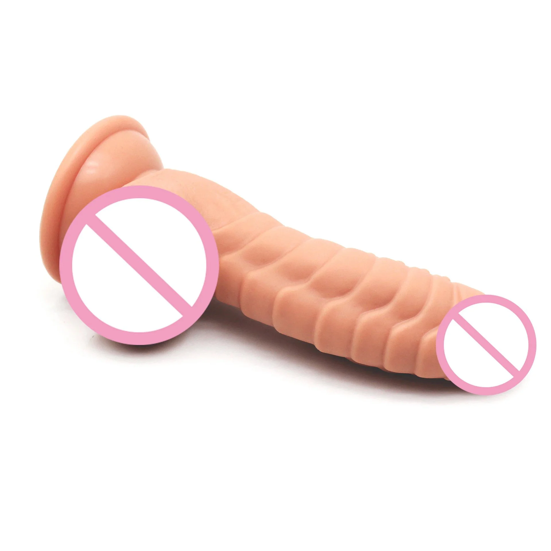 Caterpillar Shaped Penis Imitation Real And Fake Penis Adult Sex Product Female Suction Cup Masturbation Toy