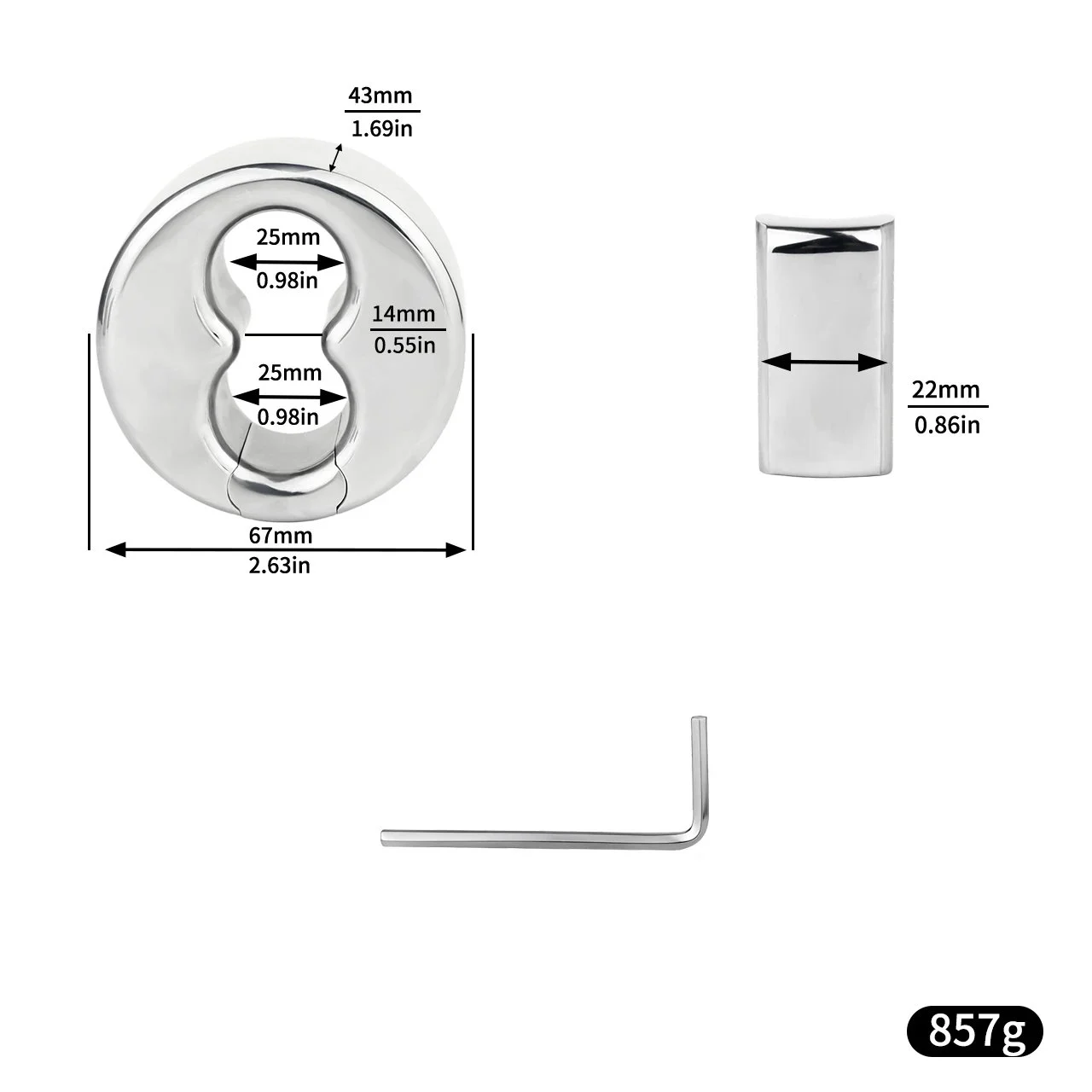Weight Scrotal Ring Stainless Steel Ball Stretcher Metal Lock Ring Male Bondage Adult Intimate Personal Restraint Wear Toy