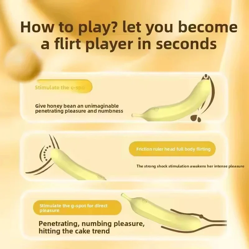 All-inclusive rubber banana vibrator liquid silicone massager G-spot stimulation massage masturbation device couple fun