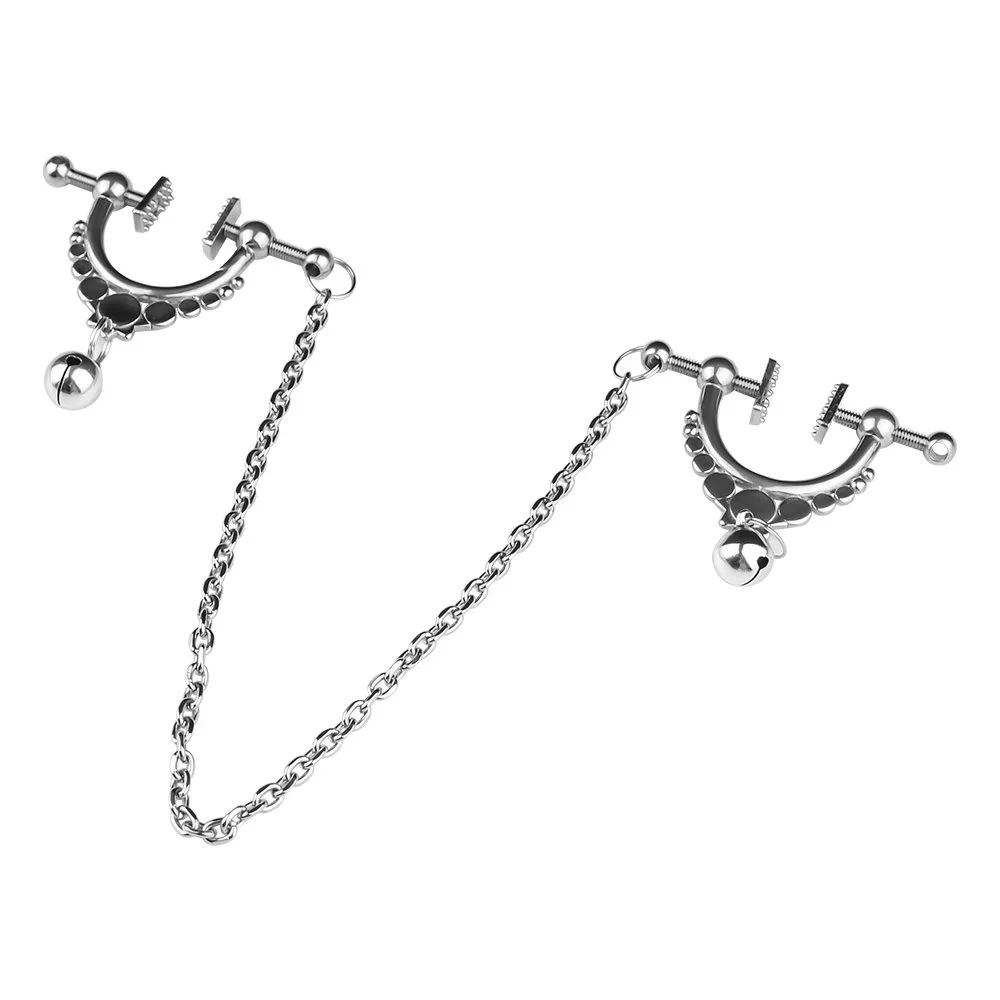 Adult Flirting Sex Toys Game Stainless Steel Nipple Clamps for Couples