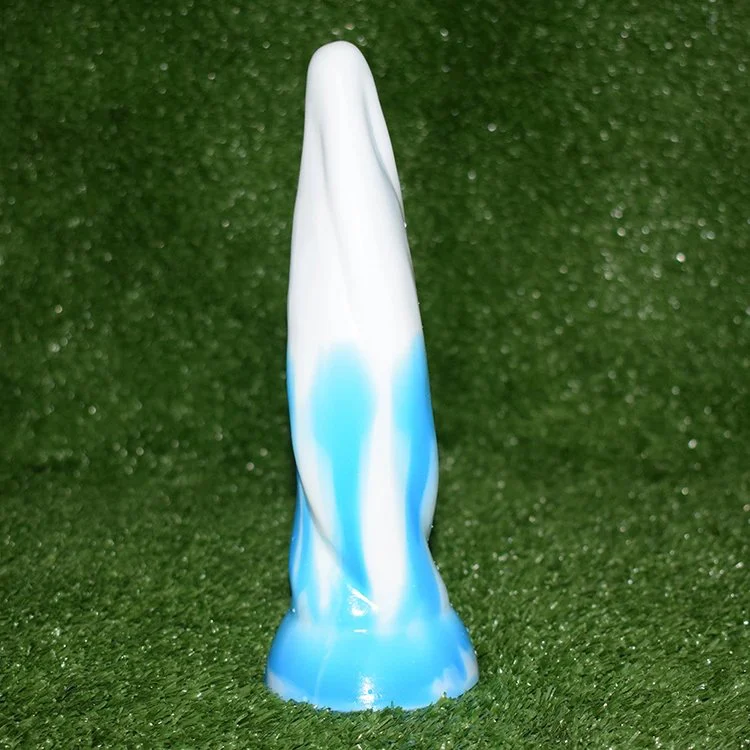 Anal Dildo Blue and White Chinese Porcelain Stylish Anal Sex Toys New Fashion Silicone Twist Screw Butt Plug for Female