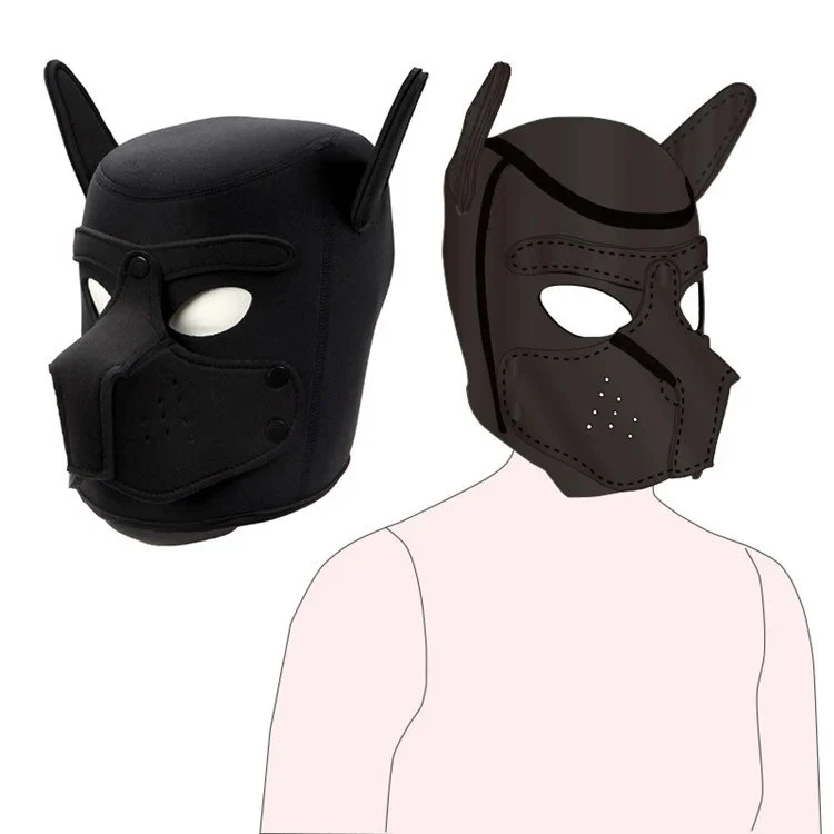 Adult Game Cosplay Bondage Fetish Dog Mask Sex Toys for Couples