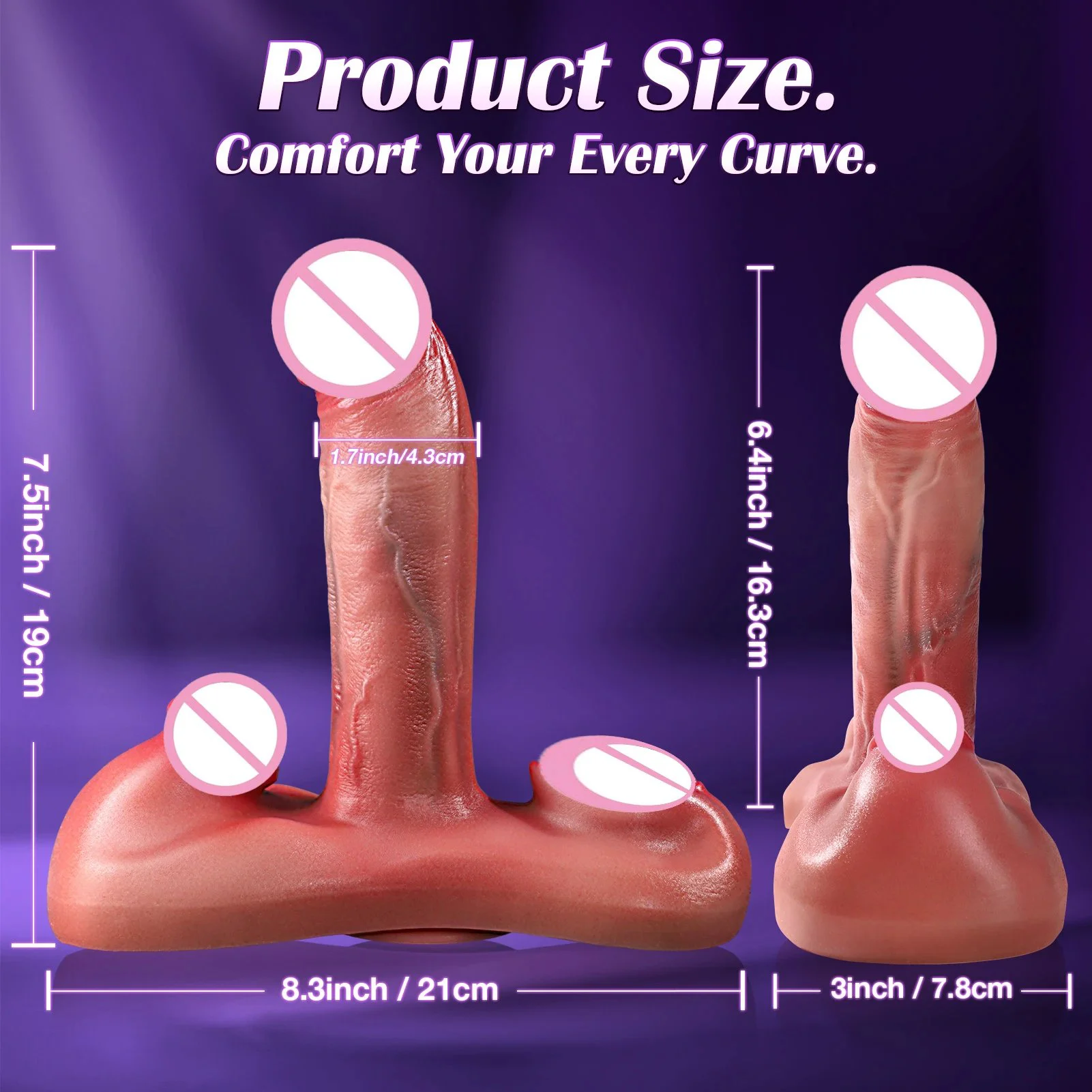 APP Control Thrusting Vibrator for Women 7 Vibration Modes G-Spot Focus Adjustable Strap 100% Waterproof Portable Adult Toy for