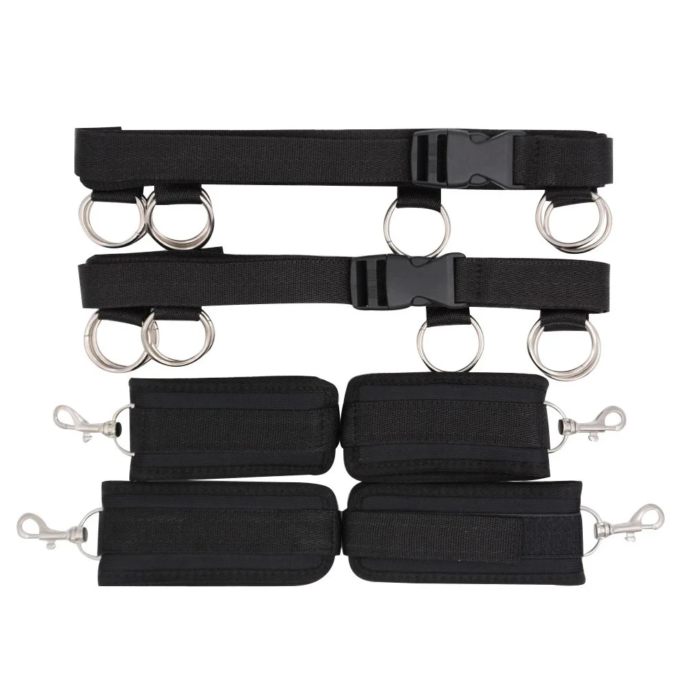 Adult Products With Binding Restraints Hand and Foot Leg Couples Flirtation in Bed Sex Toys