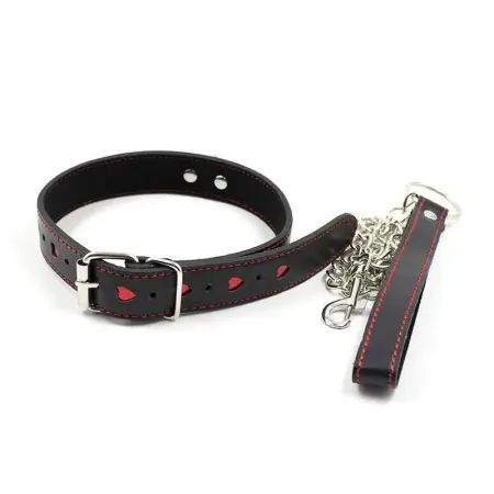 Adult Sex Bondage Heart Shape PU Leather Collar Intimate Accessory for Women Romantic Couple Play