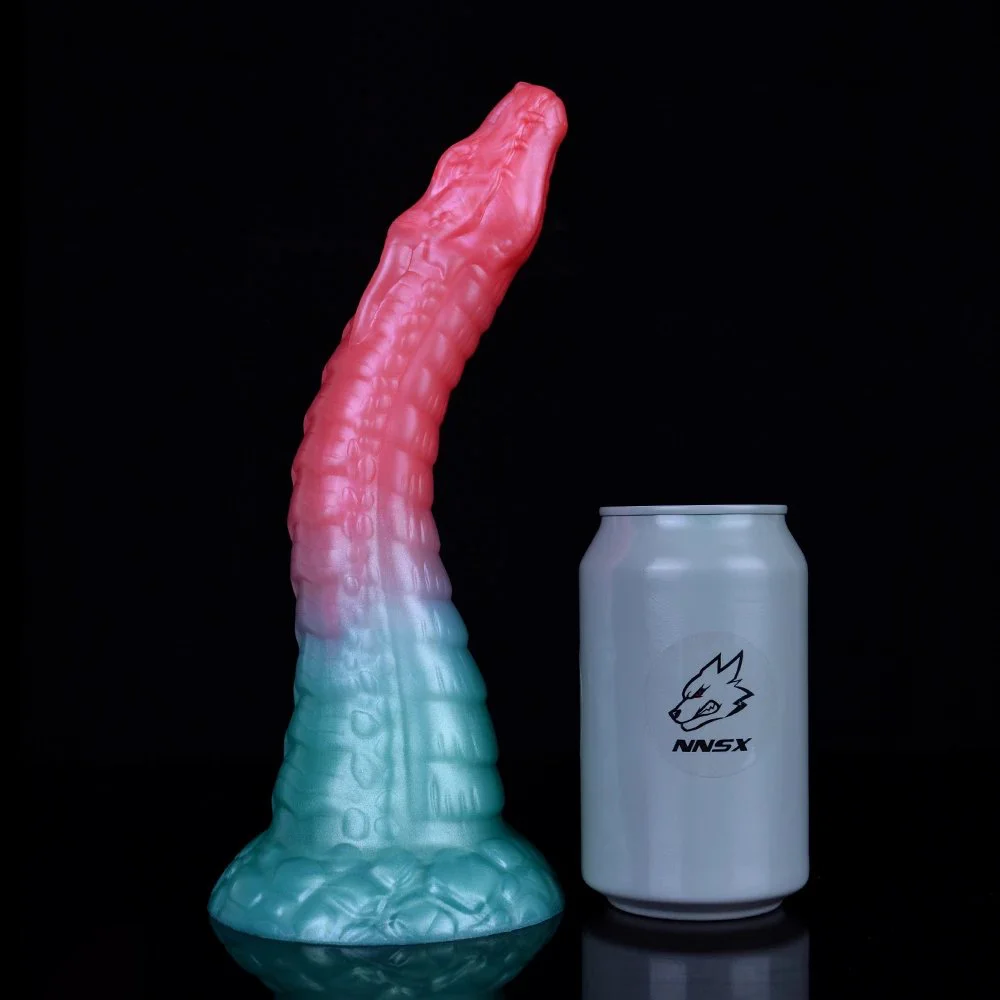Alien Dragon Dildo Sex Toys Curved Shaft Adult Sex Toy for G-spot Anal Play With Dragon Scales Shape of a Dragon