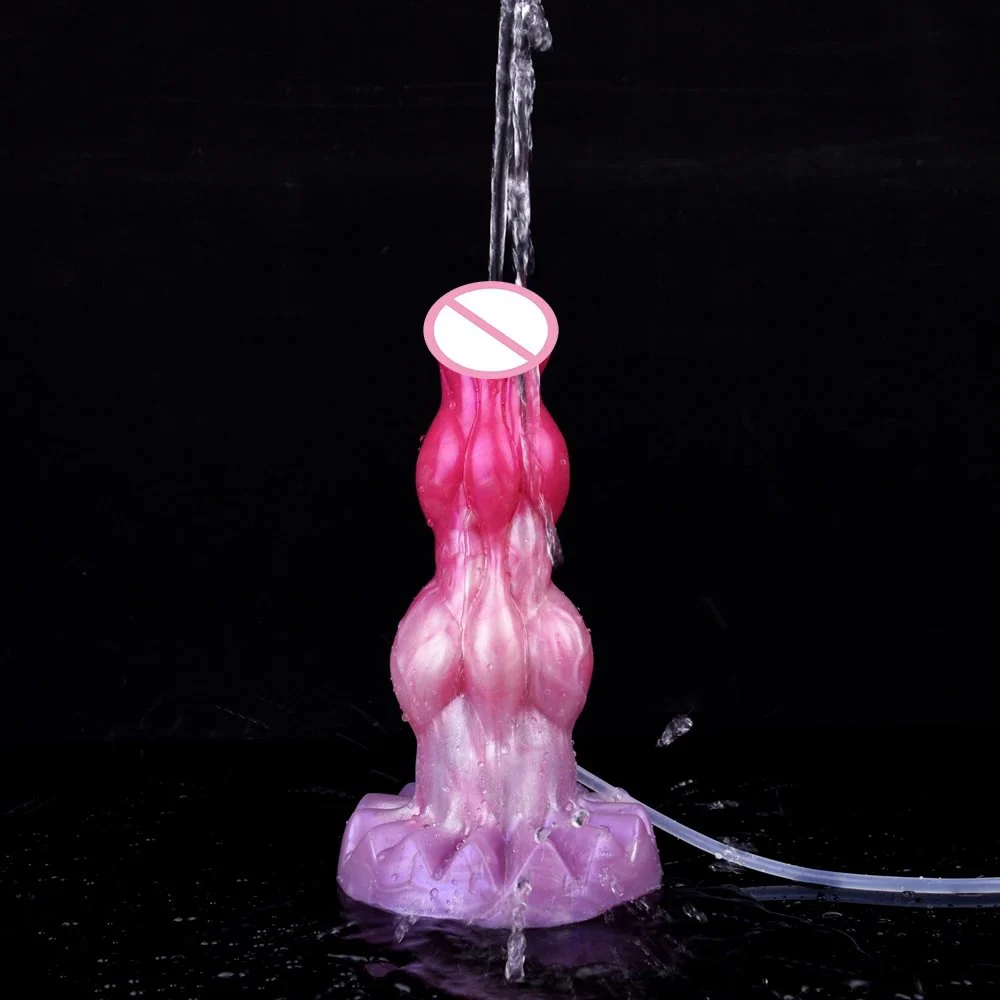 Animal Dog Cock Squirting Dildo for Women G-Spot Anal Plug Ejaculating Sex Toys for Adult