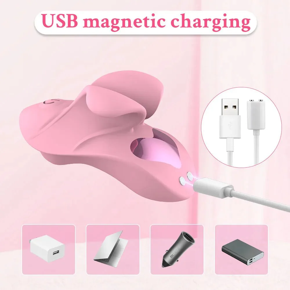 Strap-On Vibrator Clitoral Stimulator 8 Mode G-Spot Massager Sex Toys for Adults Women