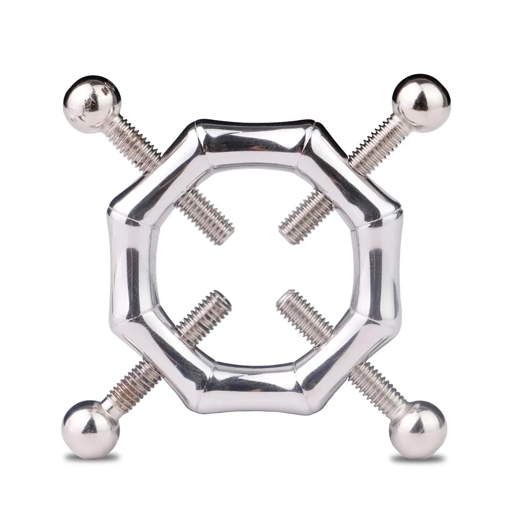 Steel Chain Clips Flirting Teasing Metal Nipple Clamp Erotic Brutal Bondage Restraint Unisex Metal Dark Chain