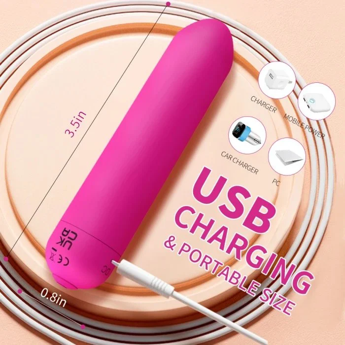 USB Bullet Vibrator for Women New 10 Modes Clit Stimulator Sex Toys