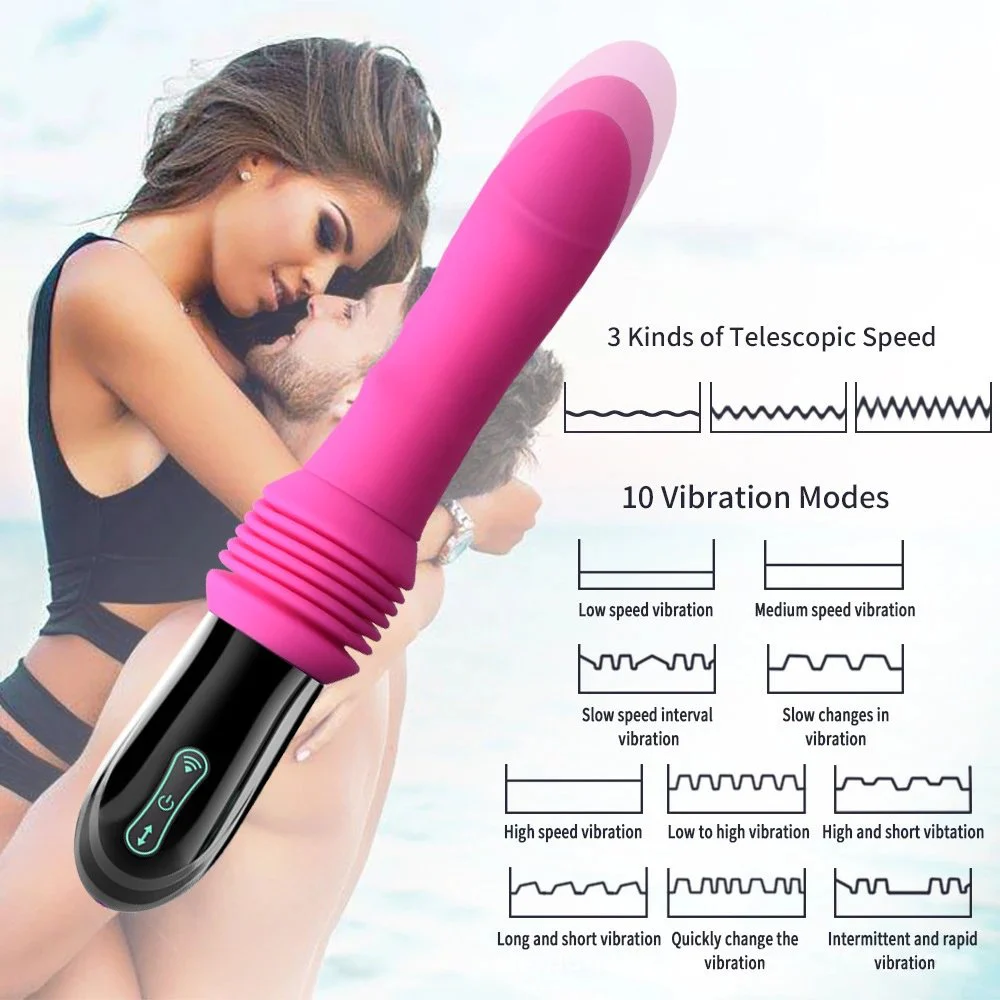 Rechargeable Electric Remote Control Automatic Masturbator Sex Toy Thrusting Telescopic Dildo Gun Machine
