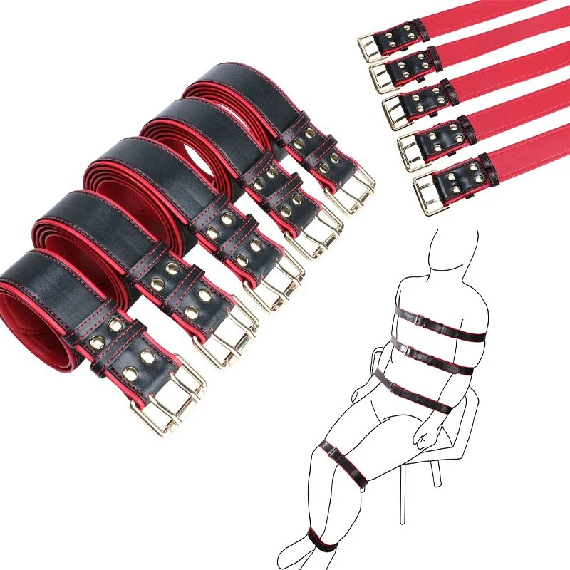 Body Leather Bondage Set Premium SM Gear Crafted From Supple Leather Designed for Adult Couples Seeking Sensual Restraint Play