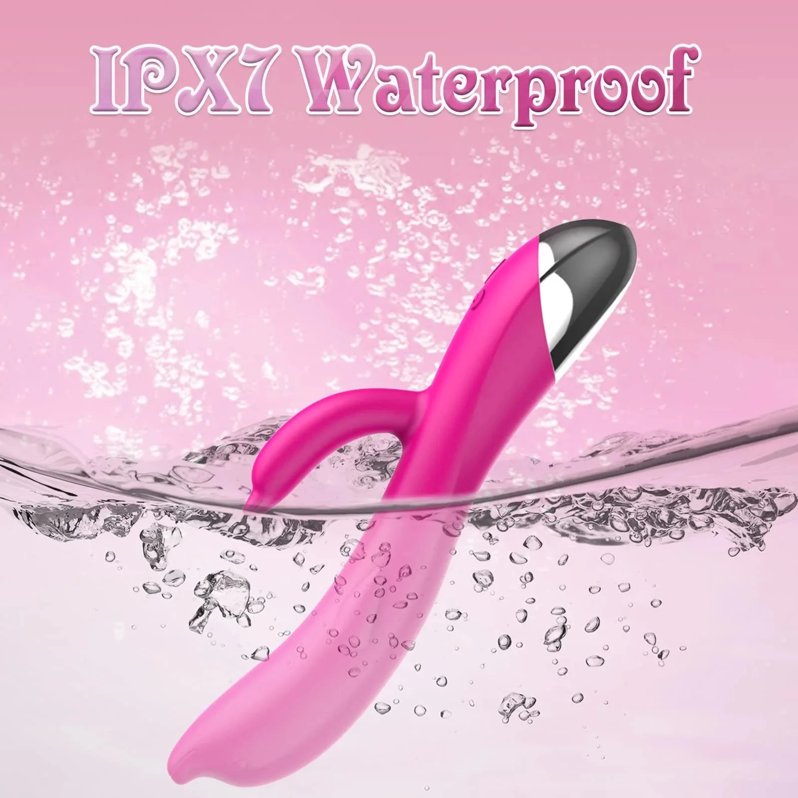 Rechargeable Soft Silicone Women Pleasure Tools Clitoris Stimulator Vaginal Anal Nipple Massager G-Spot Rabbit Vibrator Dildo