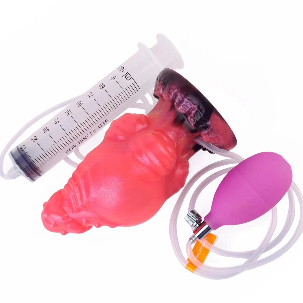 A Multi-purpose Toy That Can Be Used As an Anal Plug and Dildo InflatableSquirting Anal Plug Made of Silicone Suitable for Women