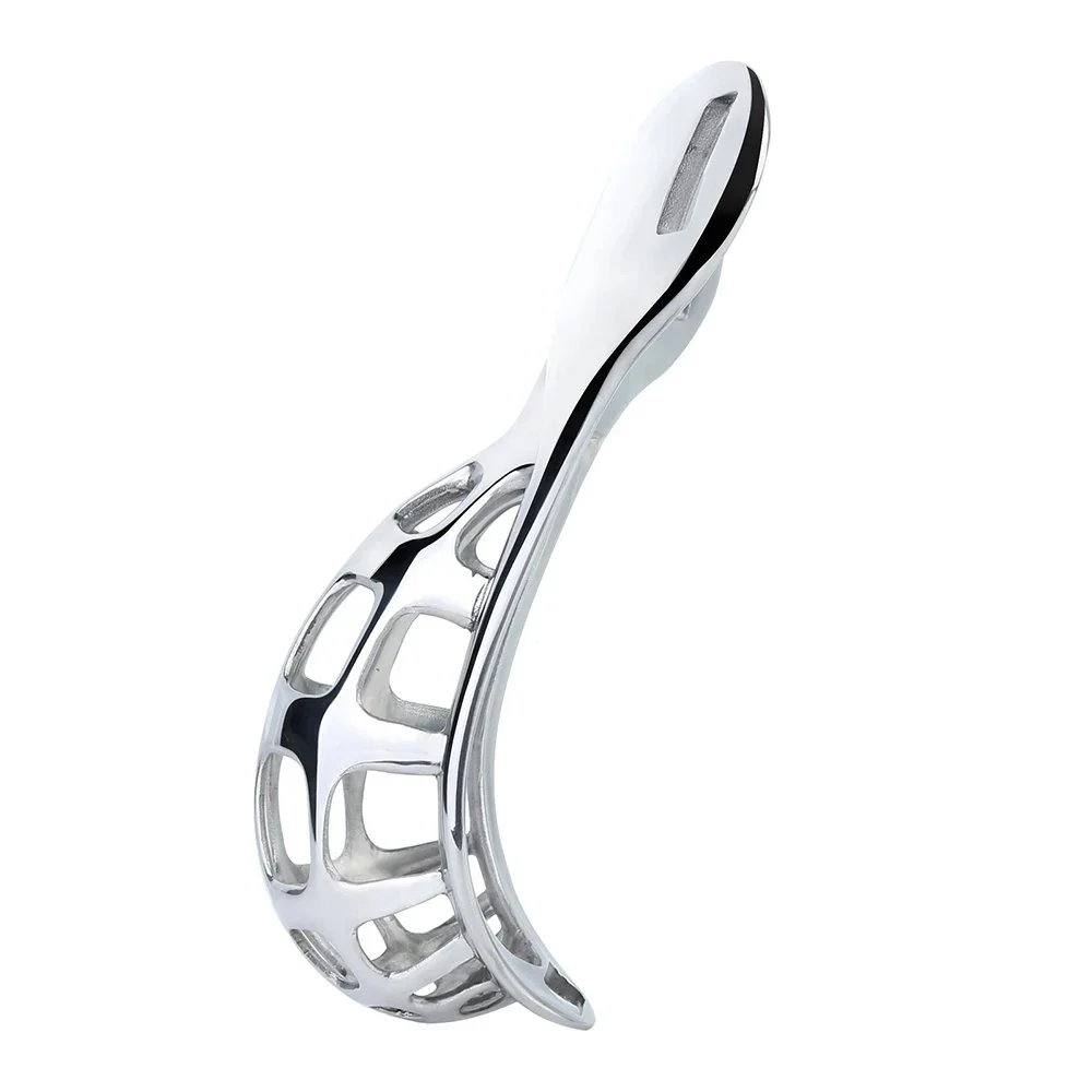 Wearable Male Heavy Metal Briefs Male Chastity Cage Hollow Cock Cages With PU Belt Penis Bondage for Men Cosplay Sex Toys