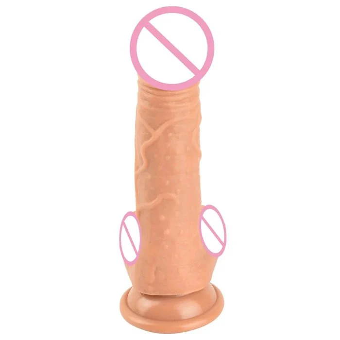 Adult Sex Toy Artificial Penis Female G-spot Realistic Soft 100% Waterproof Stimulator with Suction Cup