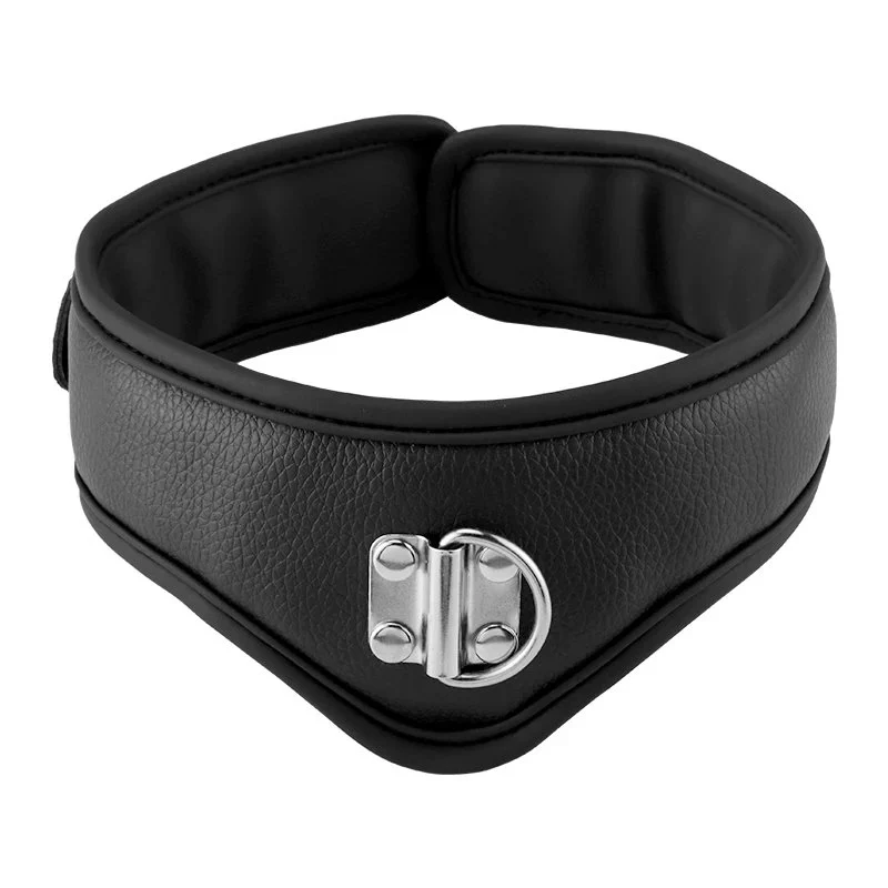 Best Quality Sex Products Black Collar With Traction Chain Leather Sex Leather Collars for Women