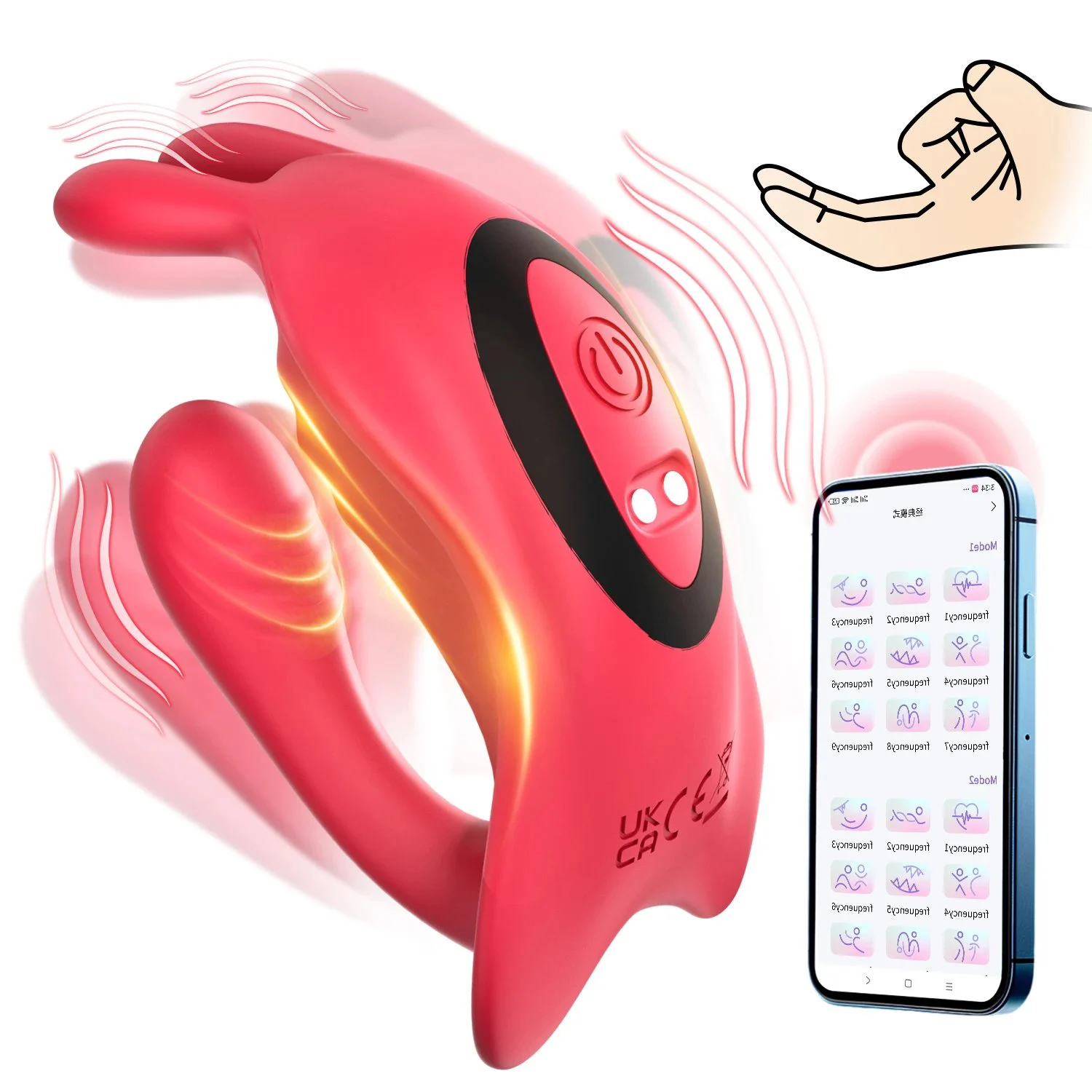 Long Distance Controlled 9-Speed USB Power Panty G-Spot Vibrator with Mobile Phone App Wearable Butterfly Panties