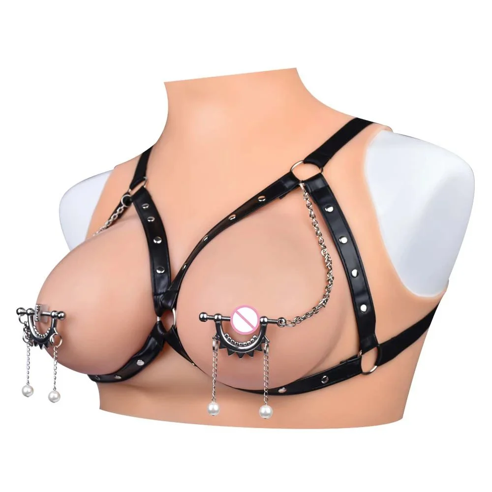 Body Piercing Nipple Piercing Fetish Role Playing Couples Chain Nipple Clamps Sex Bondage Toys