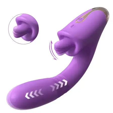 3 in 1VibradorThrusting Vibrator Machine Silicon Clitoral Licking Tongue Vibrators for Women