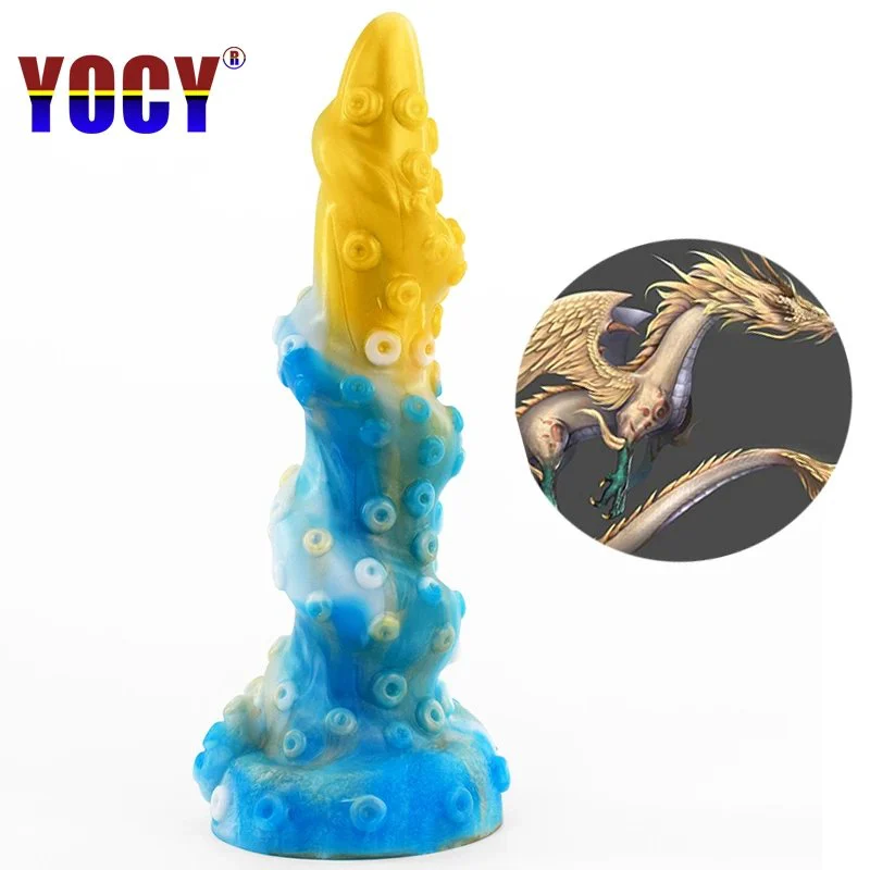Ancient Mythical Beast - Dragon with wings Plastic Penis Sex Tool Box Package Sex Male Dildo for Women Silicone Rubber
