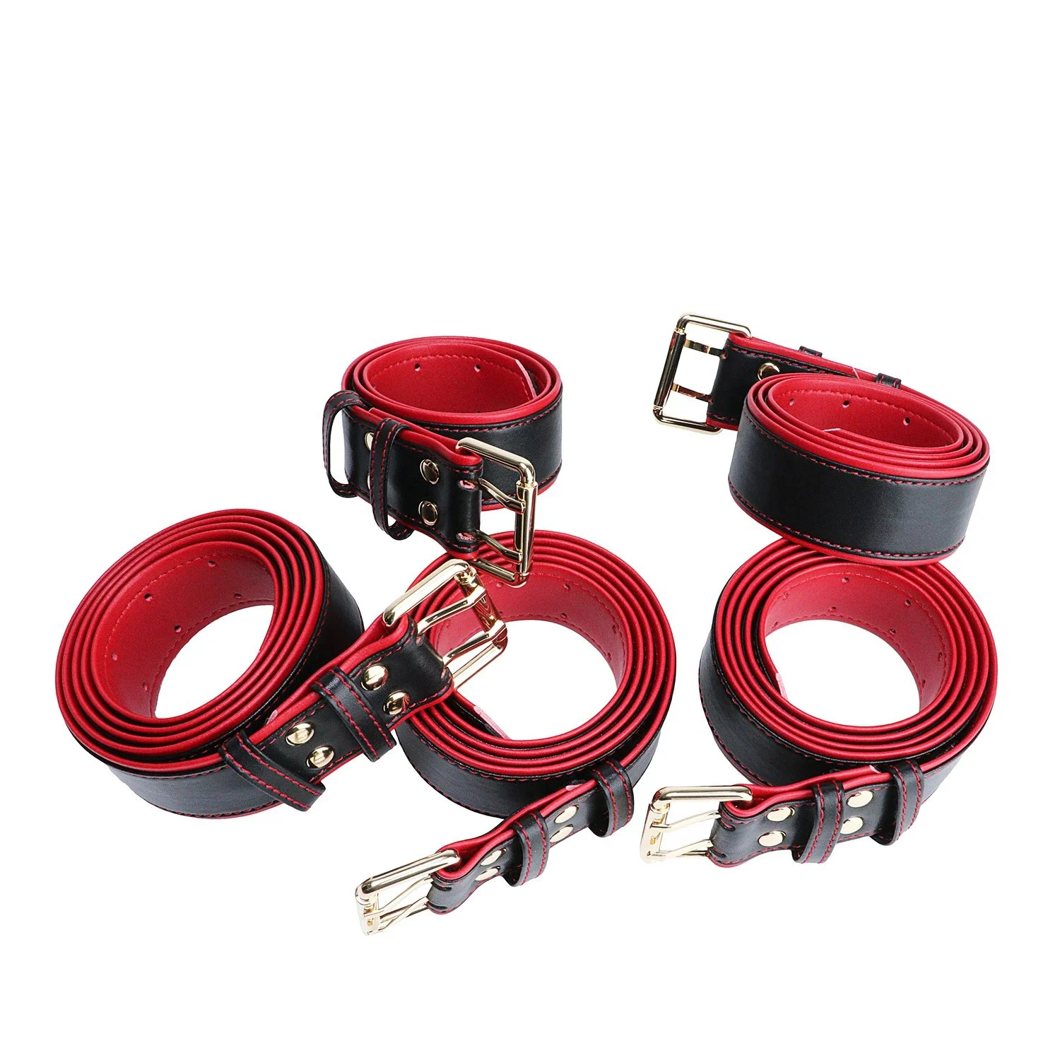 Body Leather Bondage Set Premium SM Gear Crafted From Supple Leather Designed for Adult Couples Seeking Sensual Restraint Play