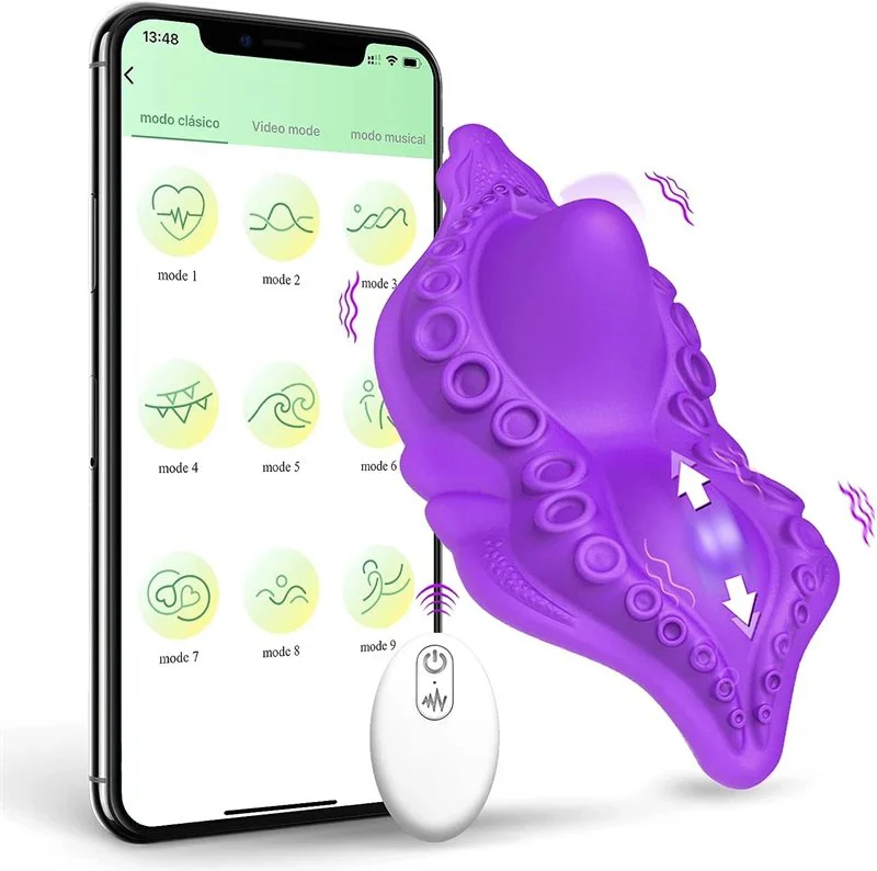 Invisible Quiet Women's Panty Vibrator APP Control Wearable Clitoral Massage Sex Stimulator with Sucking Feature