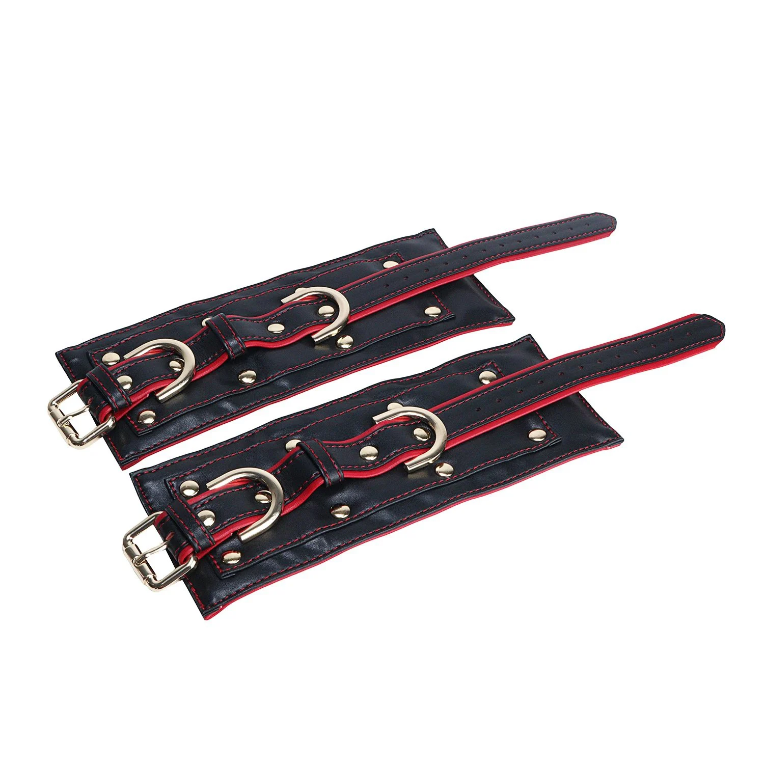 Leather Restraint Cuffs for Role-playing Between Submissives and Dominants. Adult Novelty Toys Suitable for Ages 18+