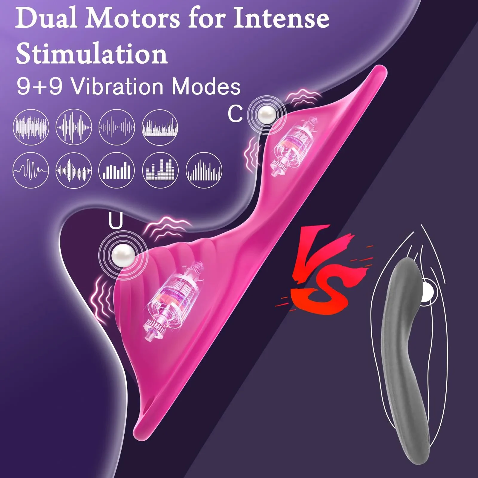 APP Remote Control Clit Stimulator Sit and Ride Vibrator Vibrating Cushion Wearable Clitoral Vibrator Adult Sex Toy for Women