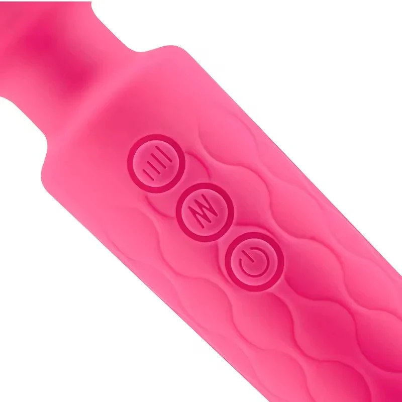 Adult Sex Toy Vibrator AV Wand Rose Red USB Rechargeable Waterproof 20 Frequencies G-string Masturbator for Women