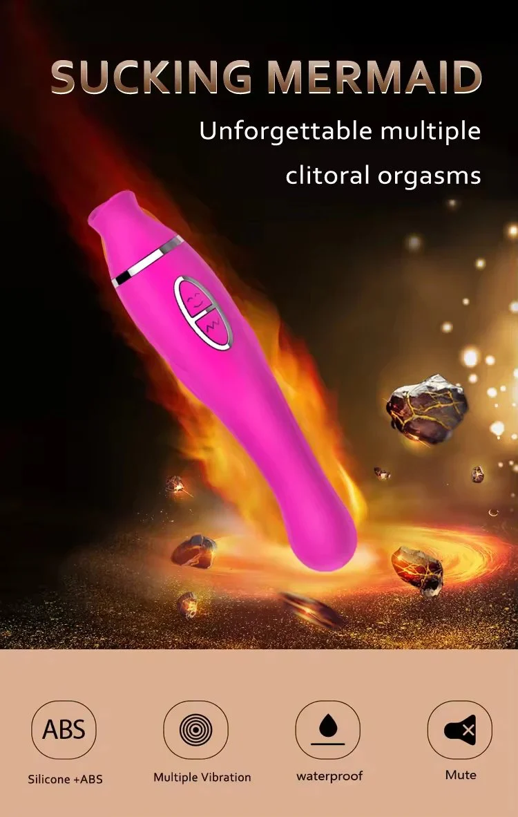 2-in-1 Suction Vibration AV Stick Massage Clitoris Silicone Material USB Charging Adult Female Sex Toy