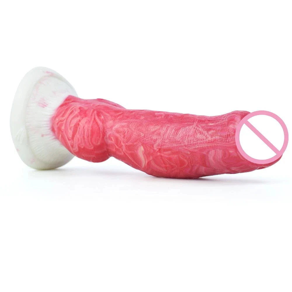 Animal Dog Knot Dildo With Sucition Cup Realistic Rubber Anal Pug With Adult Toys