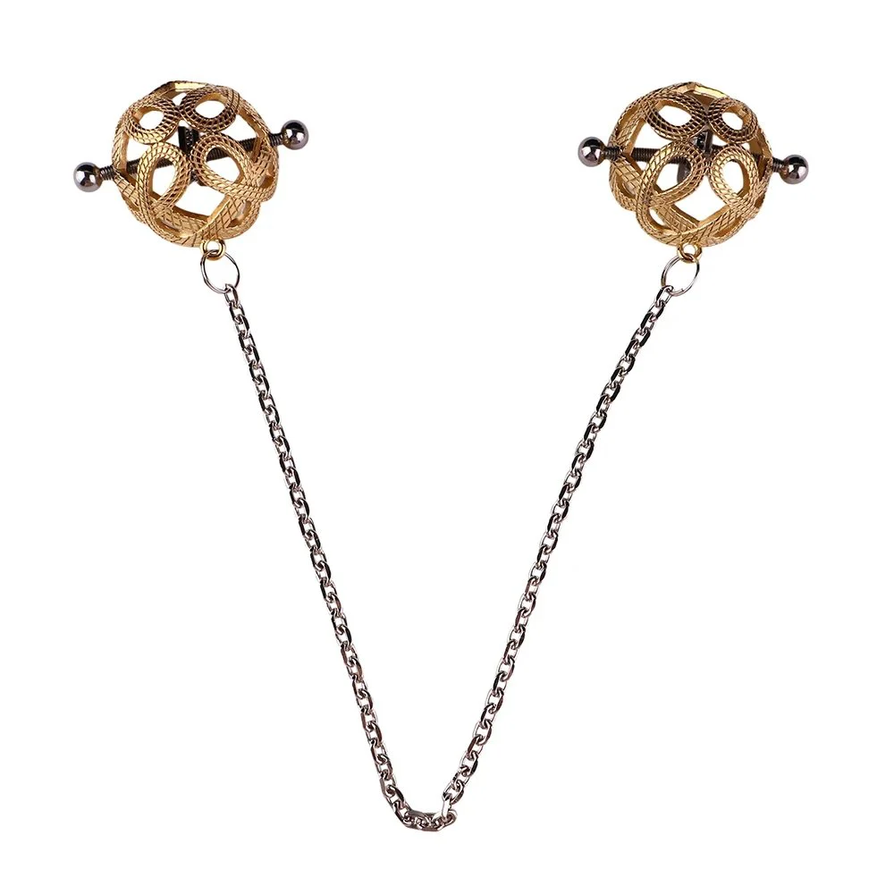 Body Bondage Female Breast Fetish Metal Nipple Clamps Bring a Slight Tingling Feeling of Game Props Suitable