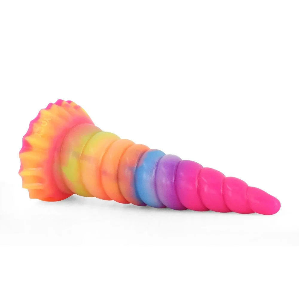 Big Size Unicorn Glow in Dark Dildos Adult Silicone Comfortable Realistic Suction Cup Anal Plug Penis Dildos for Women
